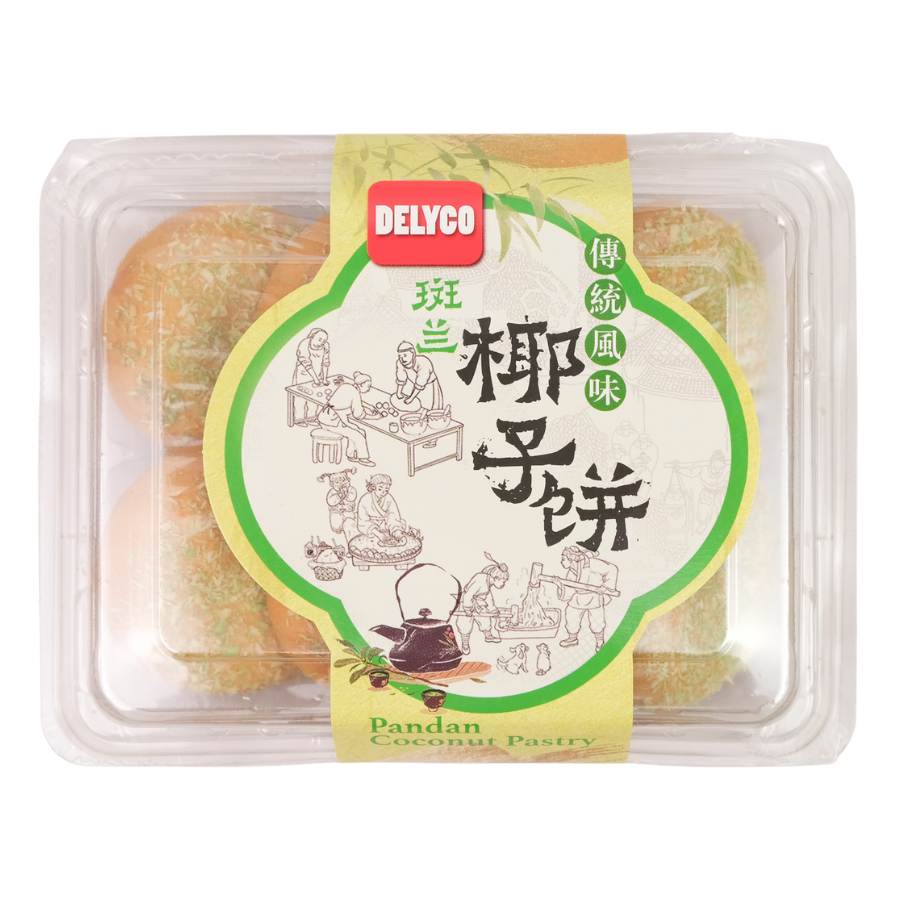 Delyco Pandan Coconut Pastry 240g