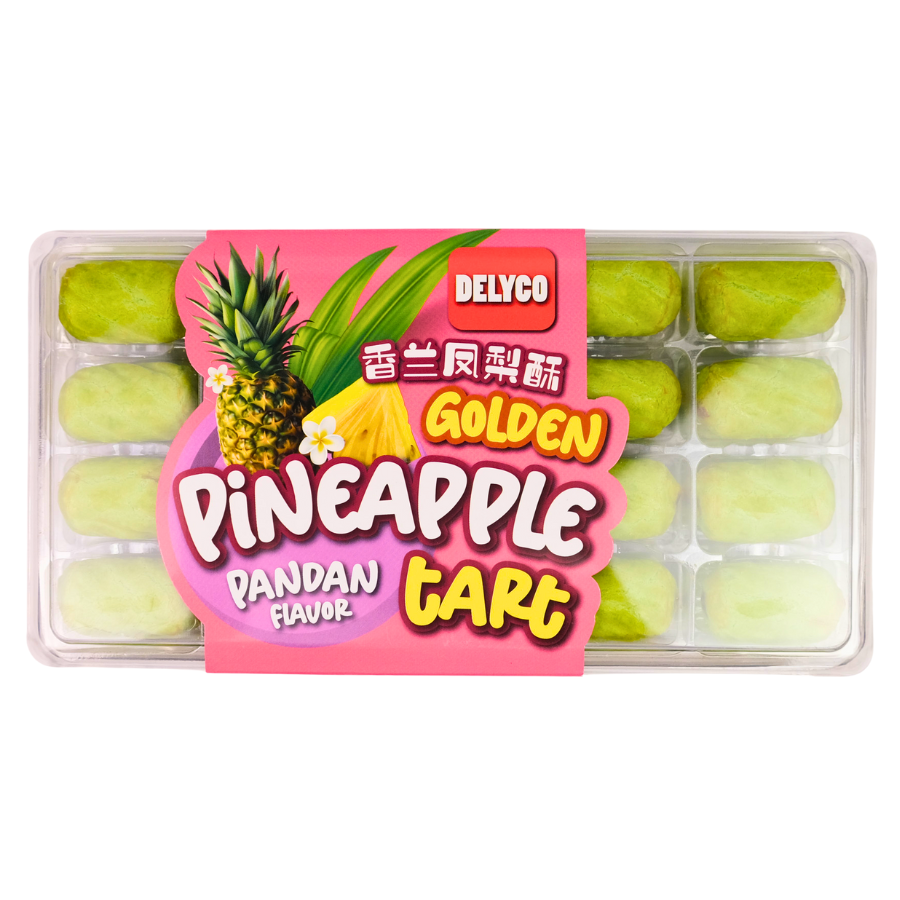 Delyco Premium Golden Pandan Pineapple Tart 360g