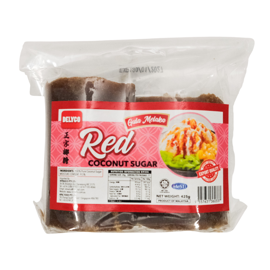 Delyco Red Coconut Sugar Block (Gula Melaka) 425g
