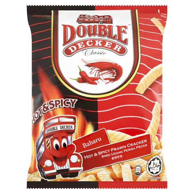 Double Cracker Double Decker Hot & Spicy Prawn Cracker 60g – Just Go Shop