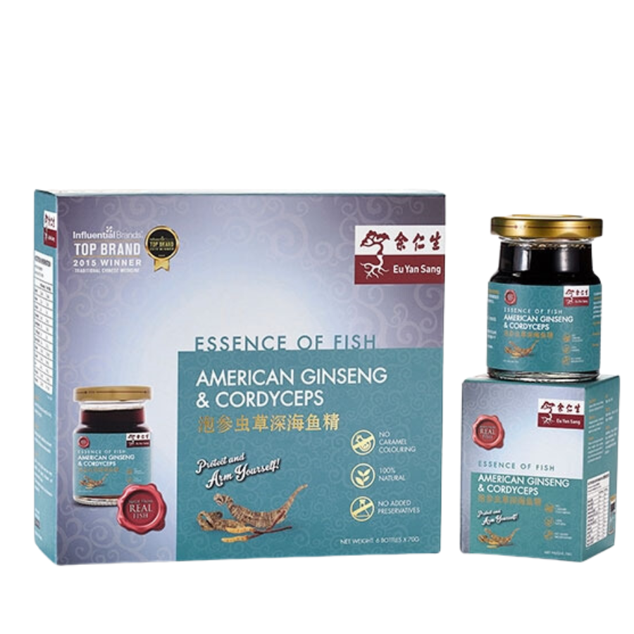 Eu Yan Sang Essence of Fish with American Ginseng & Cordyceps 6x70ml