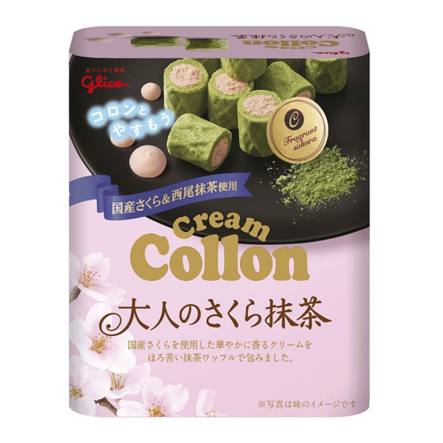 Glico Cream Collon Sakura Matcha 48g
