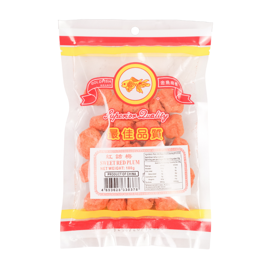 Gold Fish Sweet Red Plums 100g (EXP: 11.07.24)
