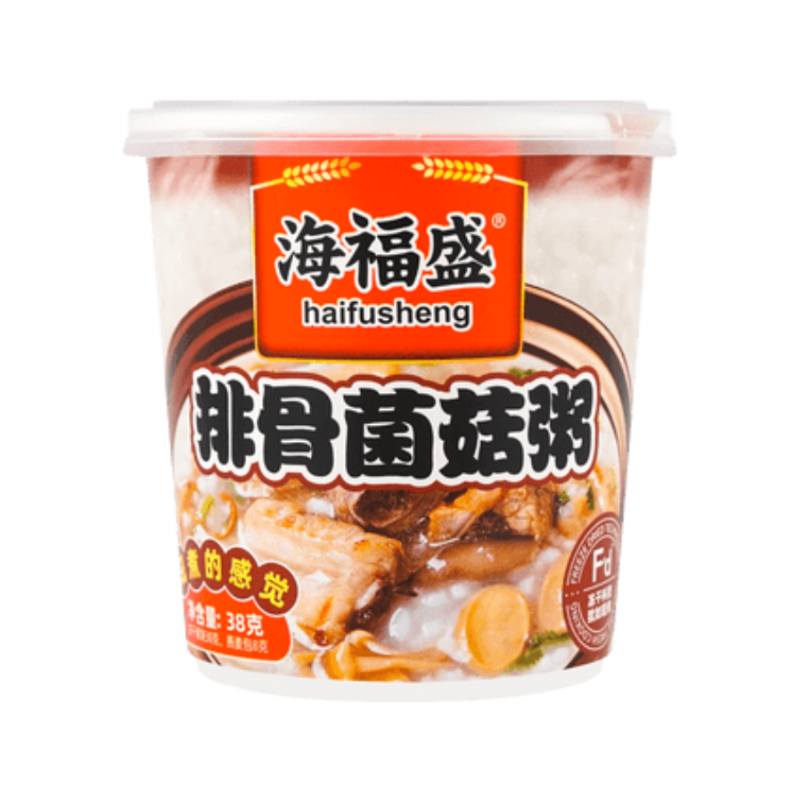 Hai Fu Sheng Instant Congee Pork Ribs with Mushroom 37g