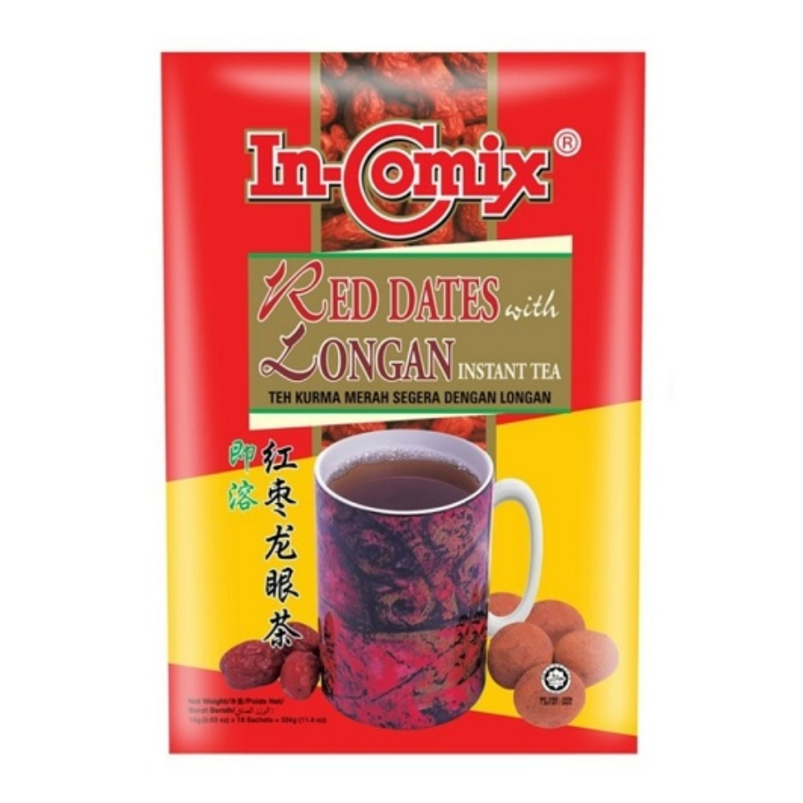 In-Comix Red Dates with Longan Instant Tea 18x18g