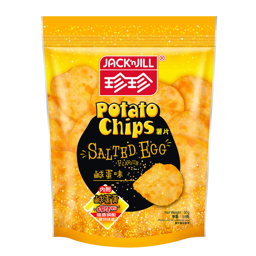 Jack 'n Jill Potato Chips Salted Egg 50g (BB: 16.02.24)