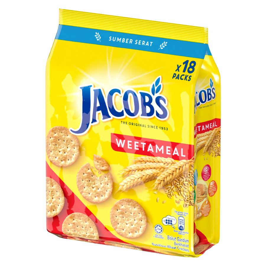 Jacob's Weetameal Crackers 502g (BB: 24.08.24)