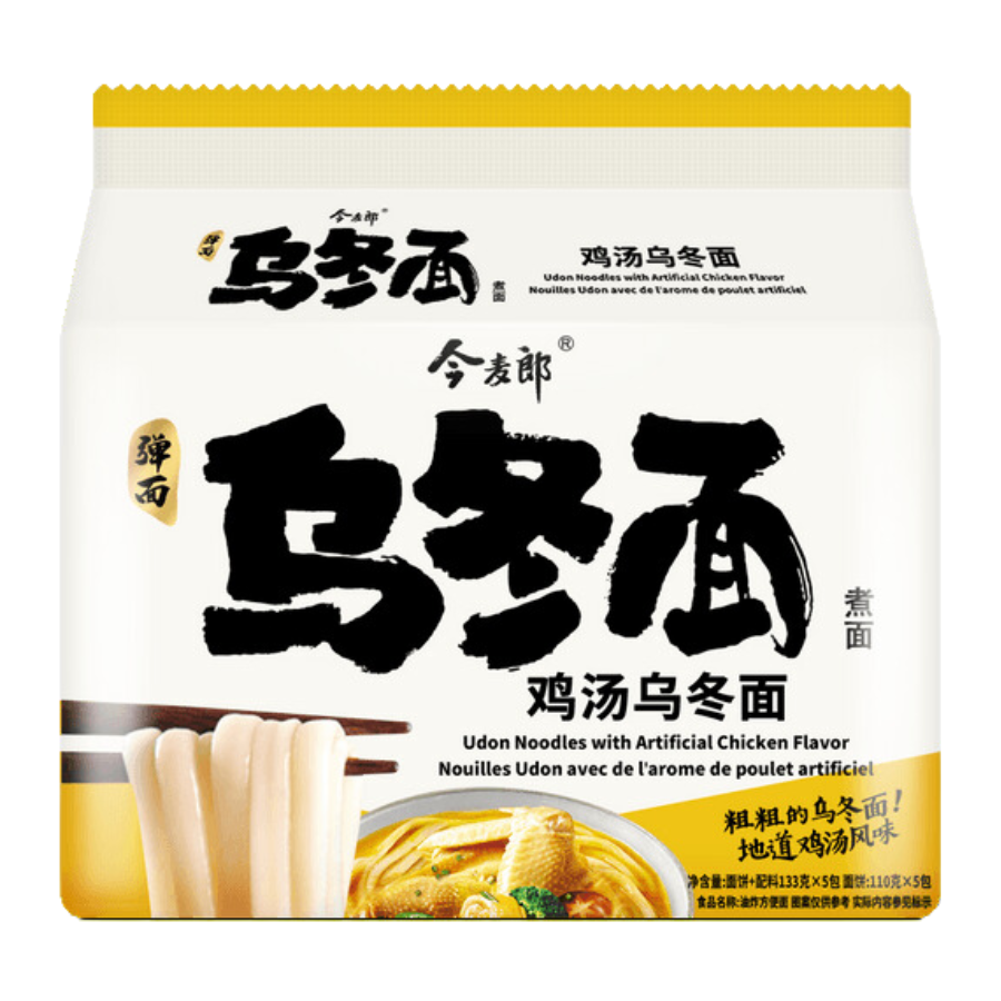 Jinmailang Japanese Chicken Udon Noodles 5x133g Pack (BB: 14.03.25)