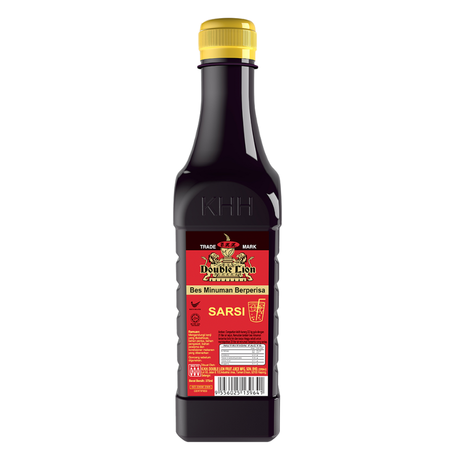 KHH Double Lion Flavoured Concentrate Sarsi Syrup 375ml