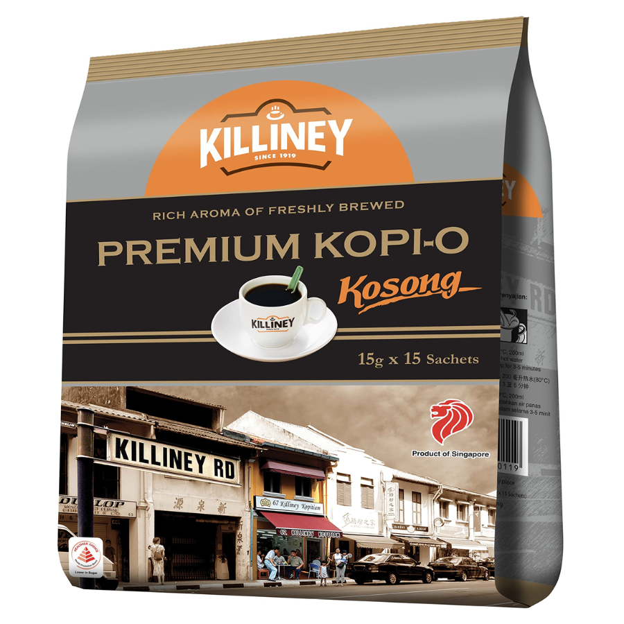 Killiney Premium Kopi-O Kosong 15x15g