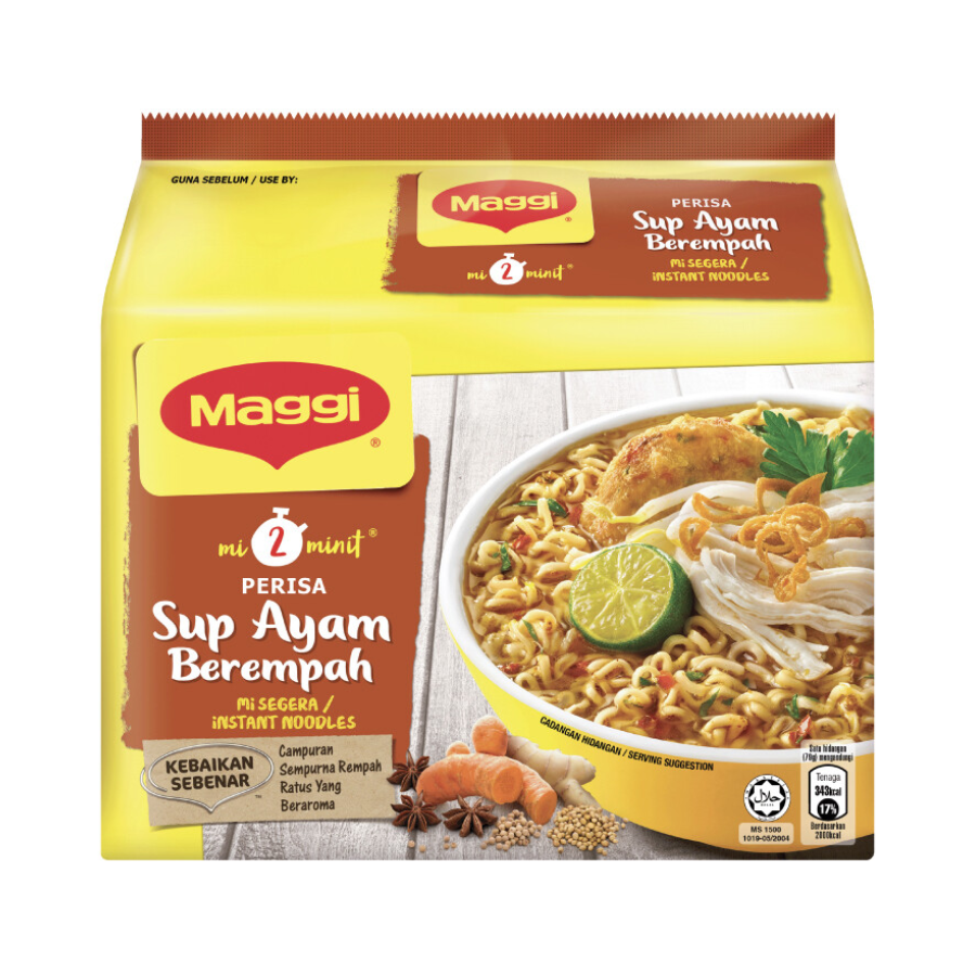 Maggi Sup Ayam Berempah 5x79g Pack