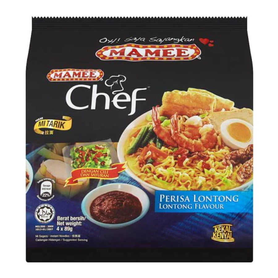 Mamee Chef Lontong Flavour 4x89g Pack