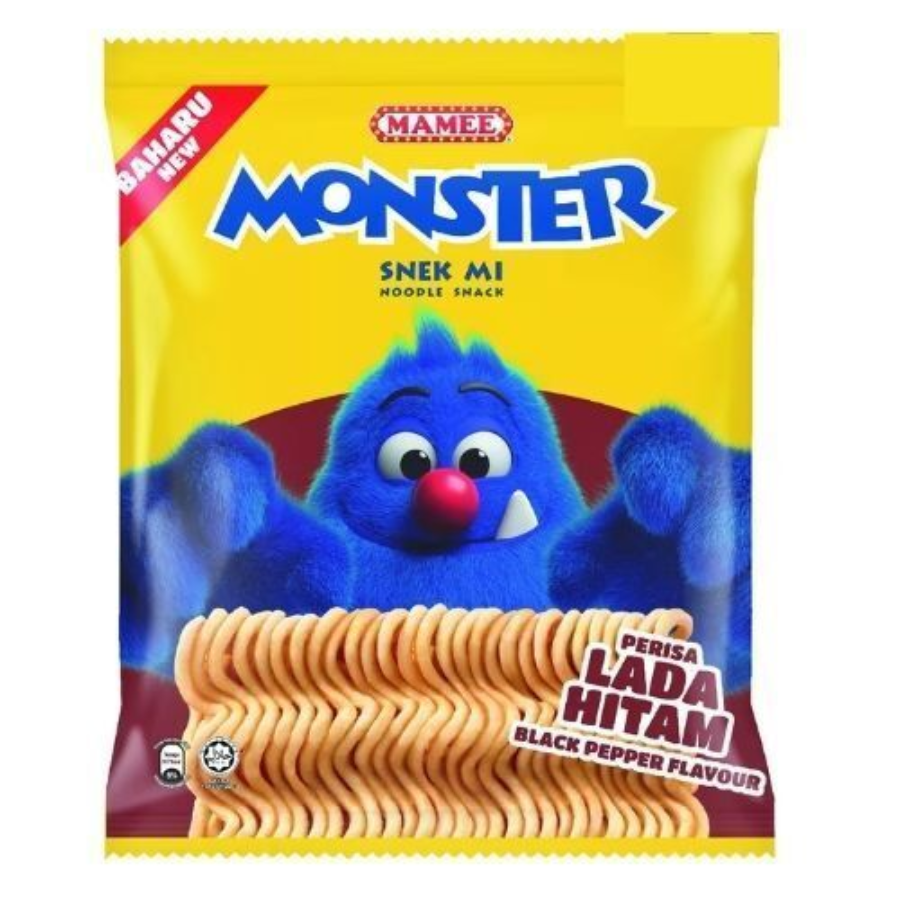 Mamee Monster Snack Black Pepper 8x25g