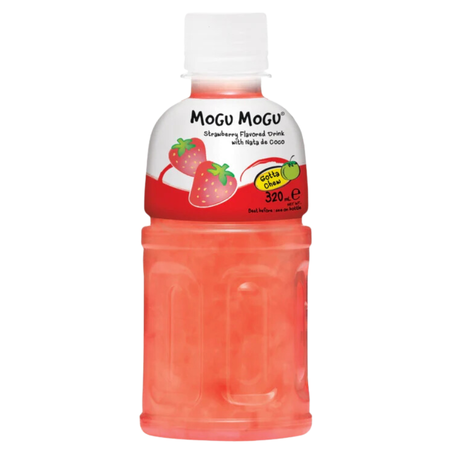 Mogu Mogu Strawberry Drink with Nata de Coco 320ml