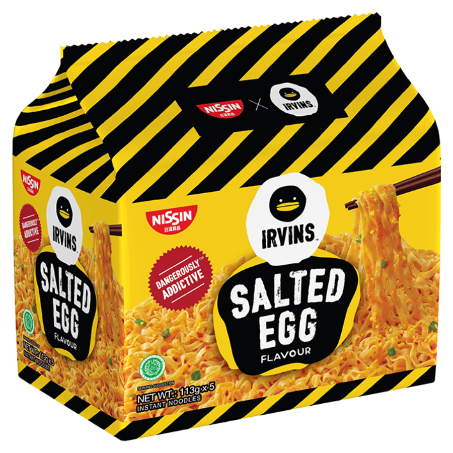 Nissin Irvins Salted Egg Noodle 5x113g Pack (BB: 16.08.25)