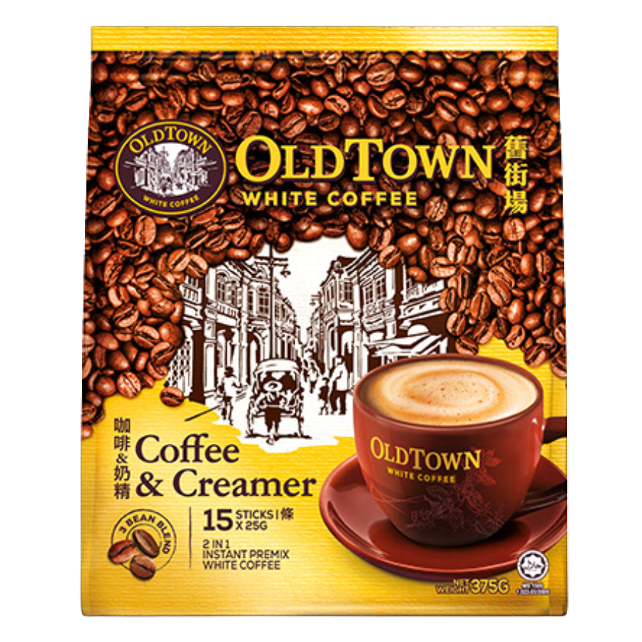 Old Town White Coffee 2-in-1 (Coffee & Creamer) 15x25g