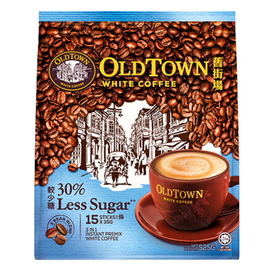 Old Town White Coffee 3-in-1 30% Less Sugar 15x35g