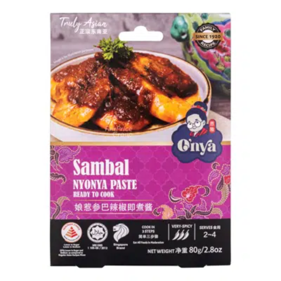 Onya Sambal Nyonya Paste 80g