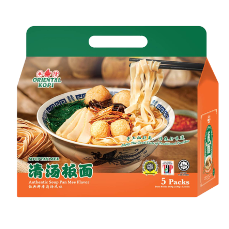 Oriental Kopi Original Pan Mee Soup 5x130g Pack