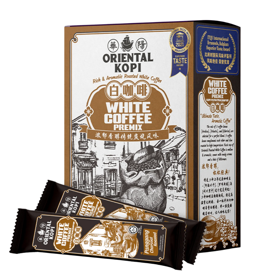 Oriental Kopi White Coffee Charcoal Roasted 10x40g