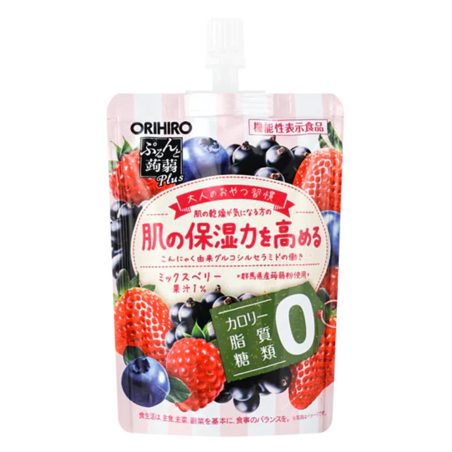 Orihiro Konjac Jelly Plus Mixed Berry Zero Calories 130g