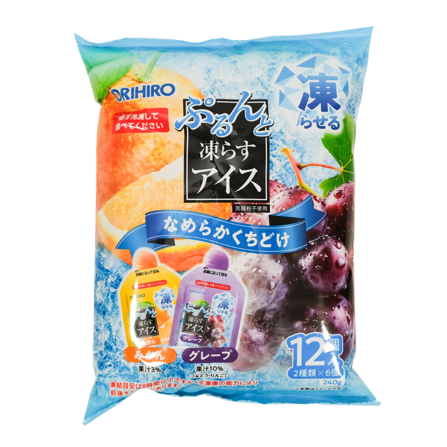 Orihiro Purunto Konnyaku Jelly (Orange & Grape) 12x20g (BB: 31.05.26)
