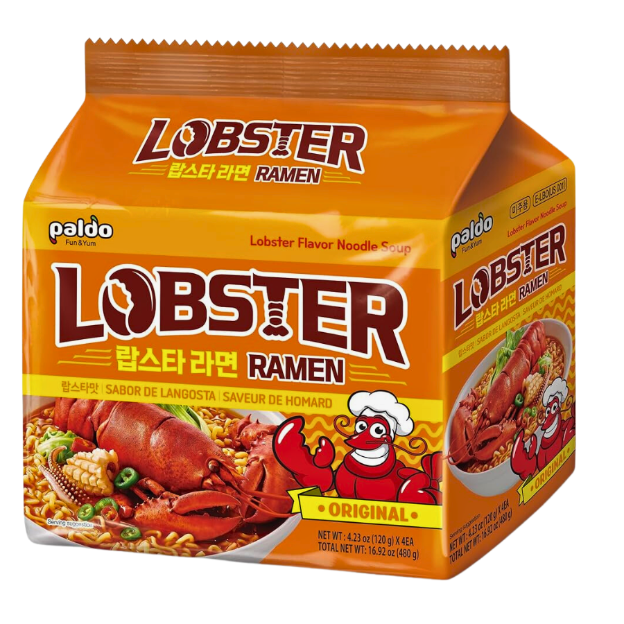Paldo Lobster Ramen 4x120g Pack
