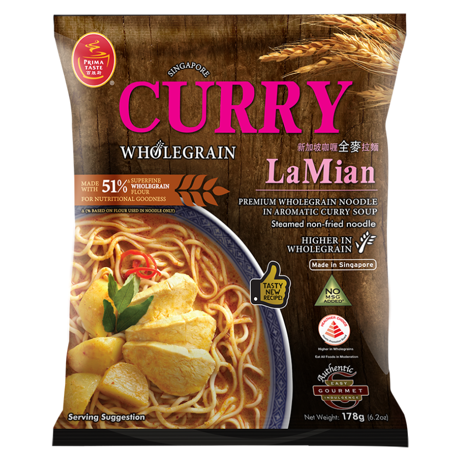 Prima Taste Curry Wholegrain LaMian 178g