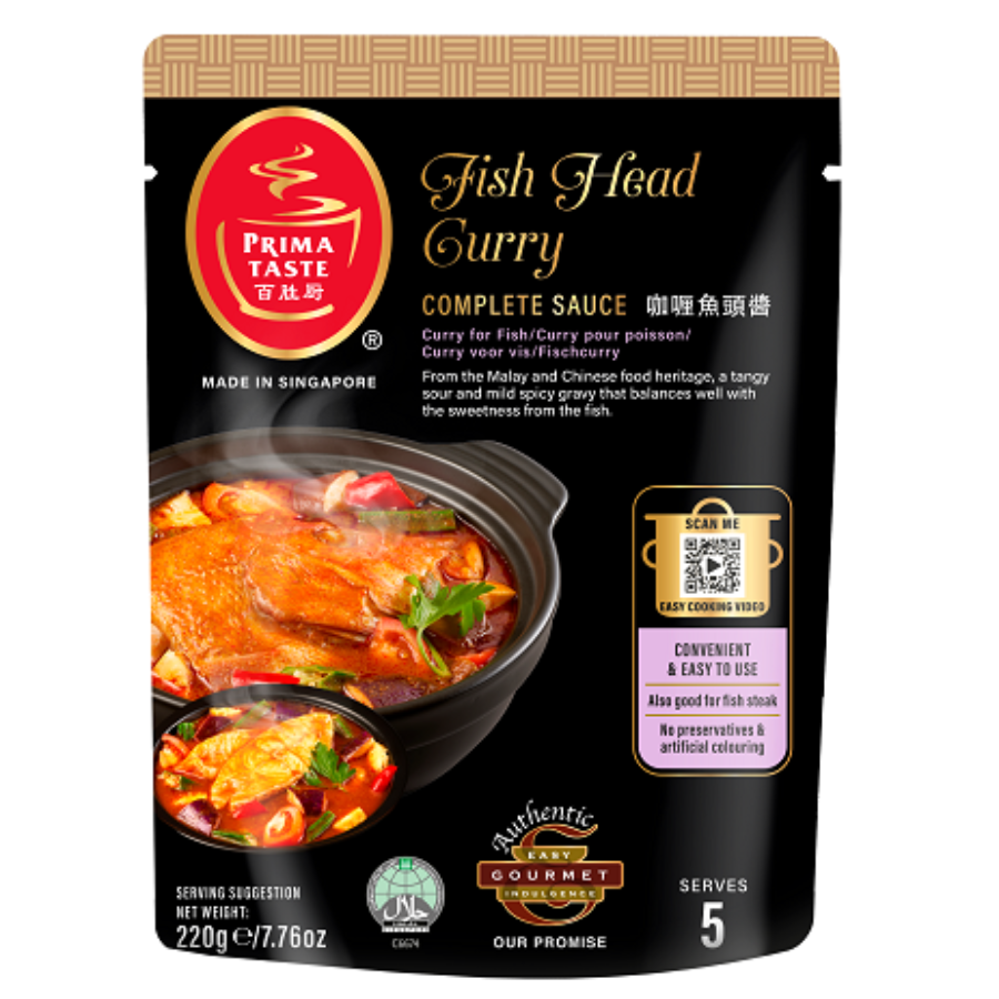Prima Taste Fish Head Curry Complete Sauce 220g (BB: 03.01.25)