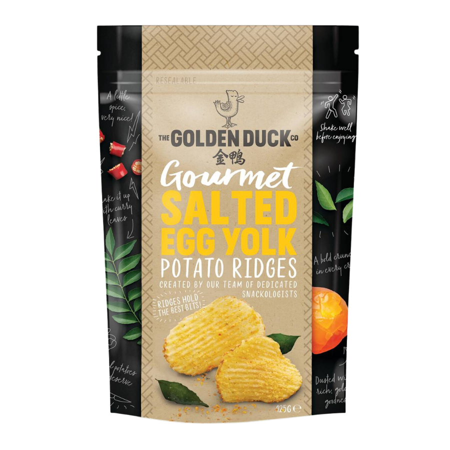 The Golden Duck Salted Egg Yolk Potato Ridges 125g
