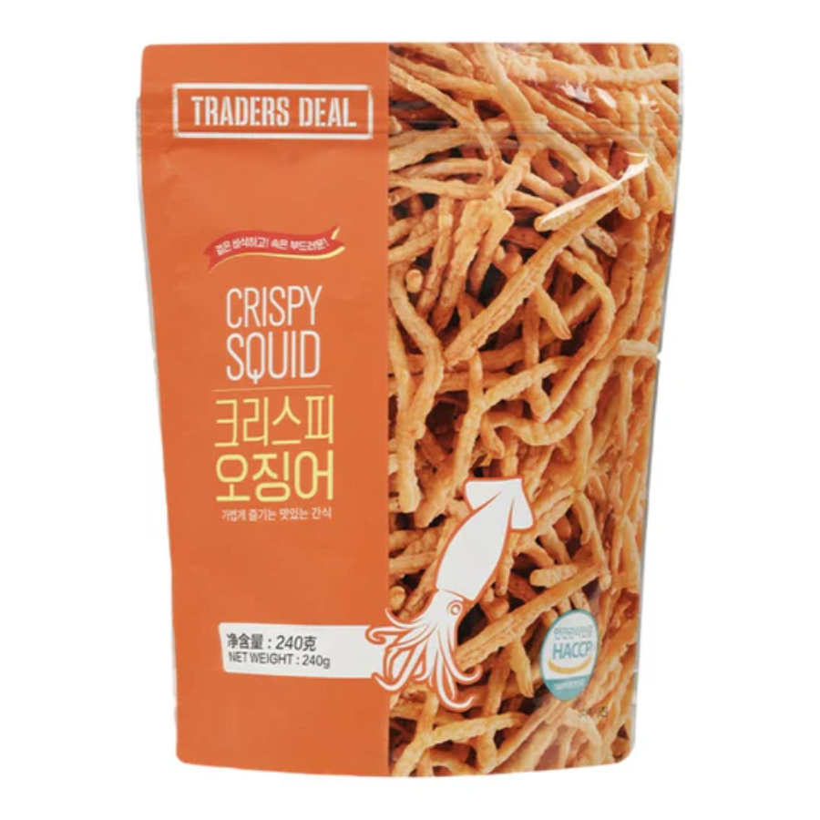 Traders Deal Korean Crispy Squid Flavoured Strips 240g (EXP: 13.08.26)