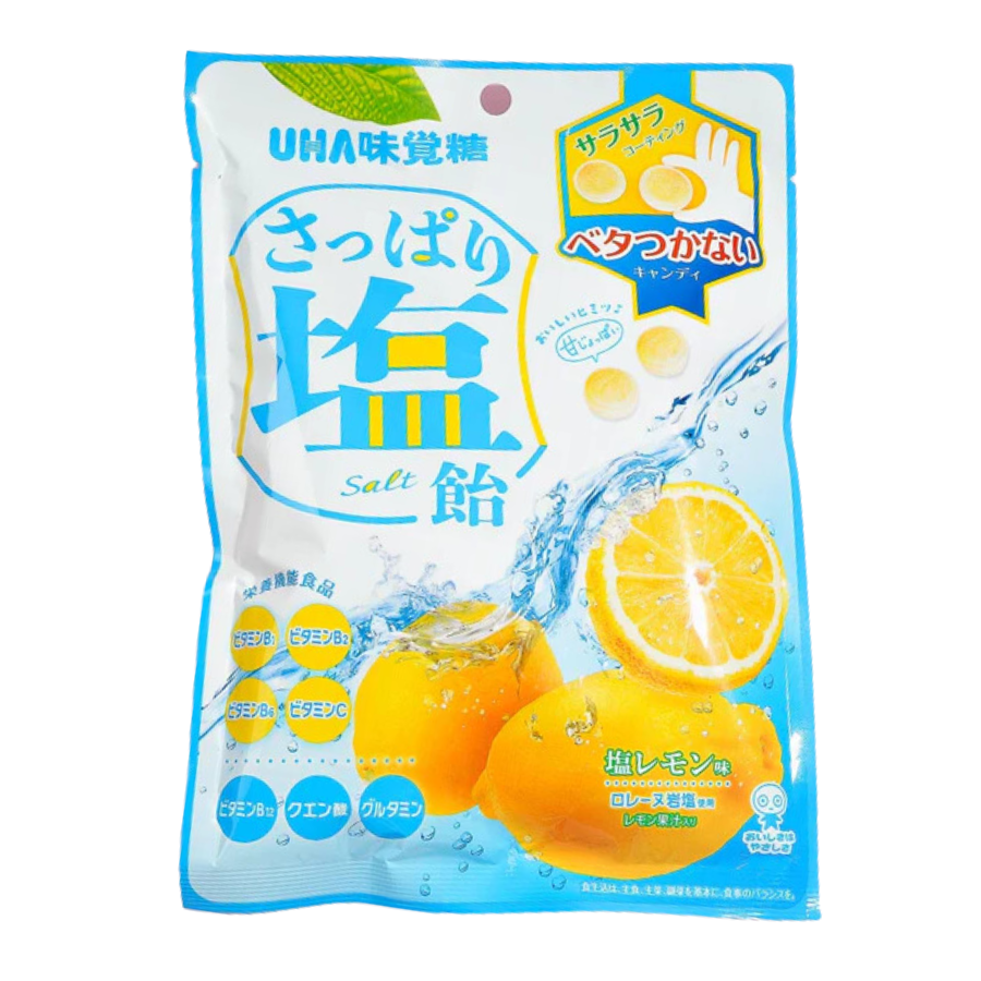 Uha Mikakuto Refreshing Salt Candy Lemon Flavour 80g