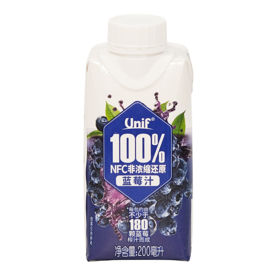 Unif NFC 100% Blueberry Juice 200ml (BB: 10.07.26)