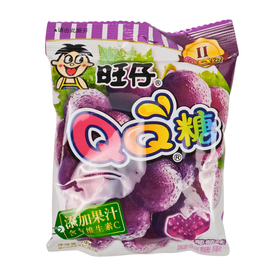 Wangzai QQ Candy Grape Flavour Gummy 70g