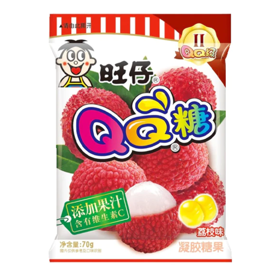 Wangzai QQ Candy Lychee Flavour Gummy 70g