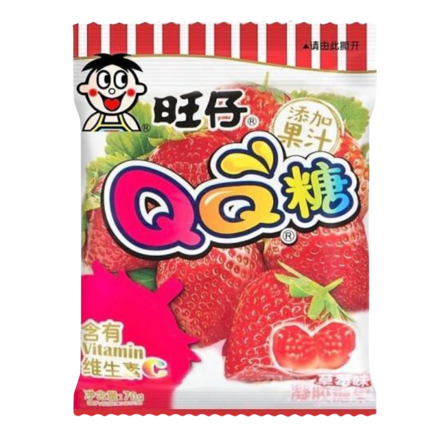 Wangzai QQ Candy Strawberry Flavour Gummy 70g