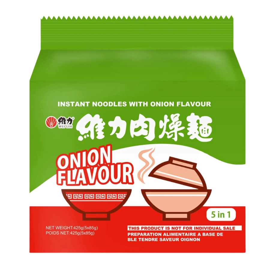 Wei Lih Onion Flavour Noodle 5x85g Pack