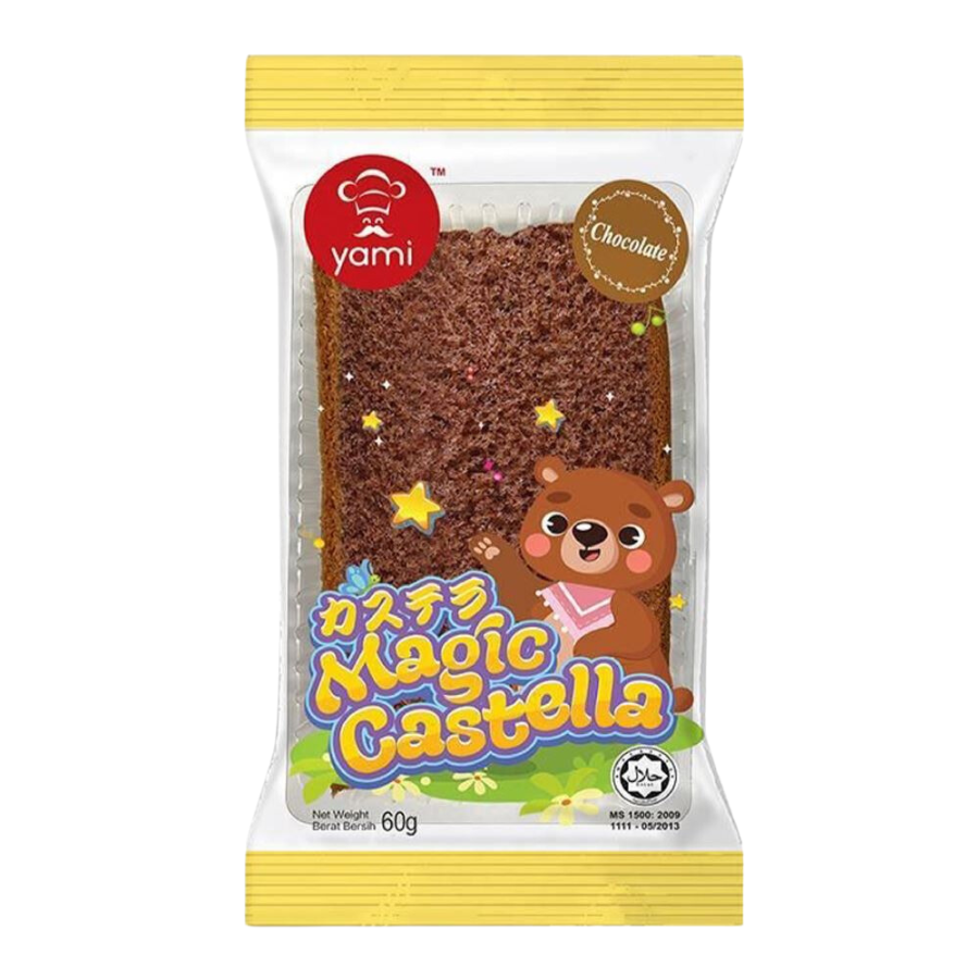 Yami Magic Castella Chocolate Flavour Sponge Cake 60g (BB: 08.02.24)