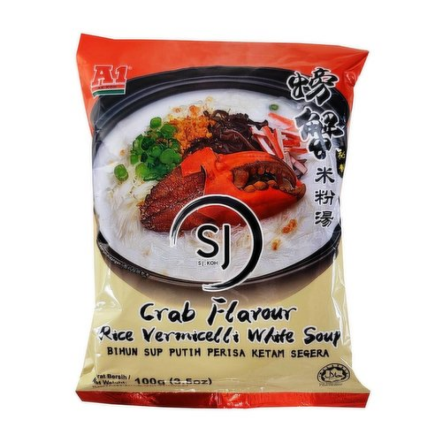 A1 Crab Flavour Rice Vermicelli White Soup 100g