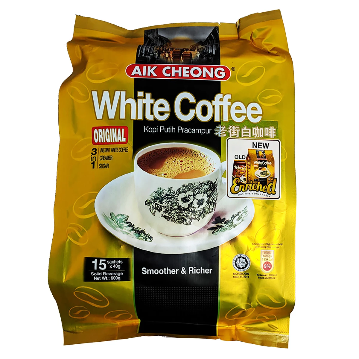 Aik Cheong White Coffee 3-in-1 Original 15x40g