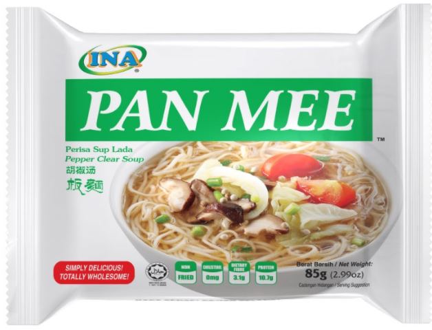 INA Pan Mee Assorted Flavours Noodles 5x90g Pack (BB: 15.02.26)