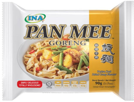 INA Pan Mee Assorted Flavours Noodles 5x90g Pack