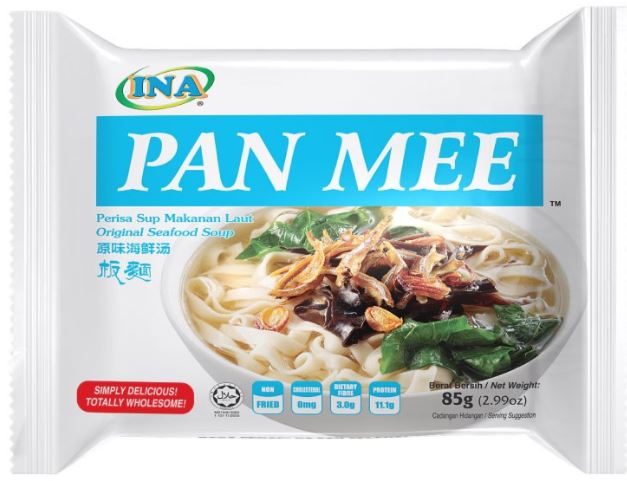 INA Pan Mee Original Noodles 5x85g Pack