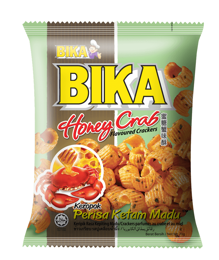 Bika Honey Crab Flavoured Crackers 70g