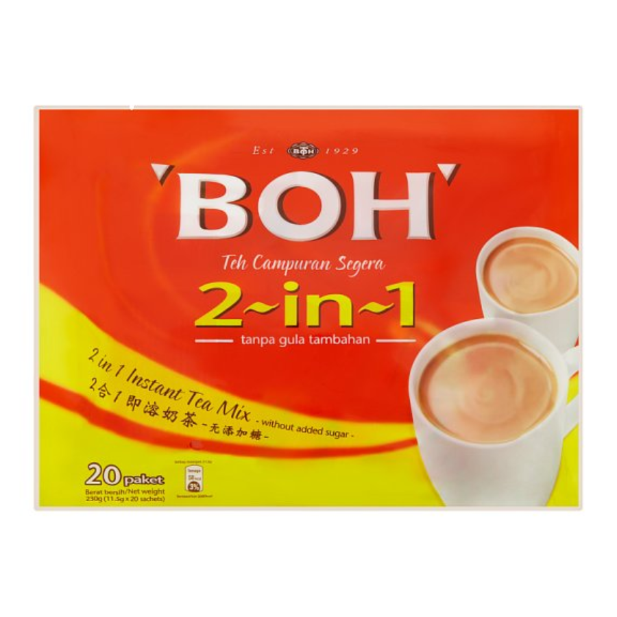 Boh 2-in-1 Tea Mix Original (No Added Sugar) 20x11.5g