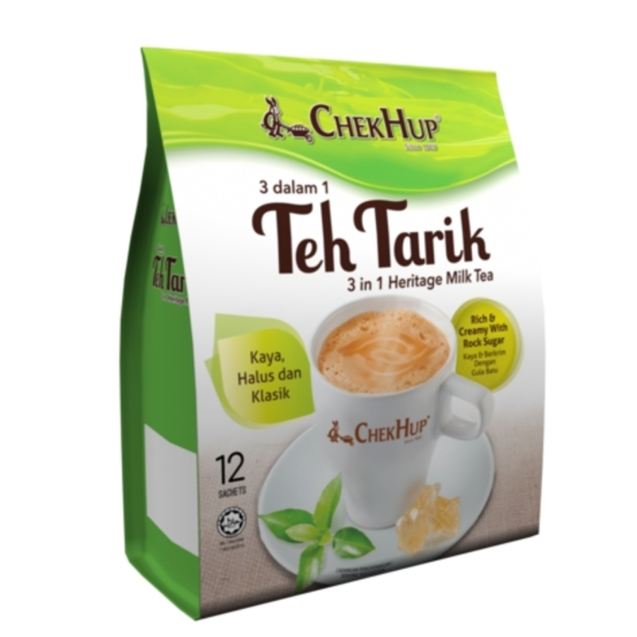 Chek Hup Teh Tarik 3-in-1 Heritage Milk Tea (Rich & Creamy) 12x40g
