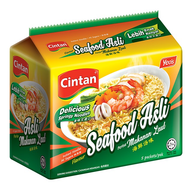 Cintan Seafood Asli Noodle 5x75g Pack (EXP: 10.05.24)