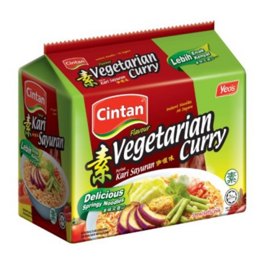 Cintan Vegetarian Curry Noodle 5x71g Pack