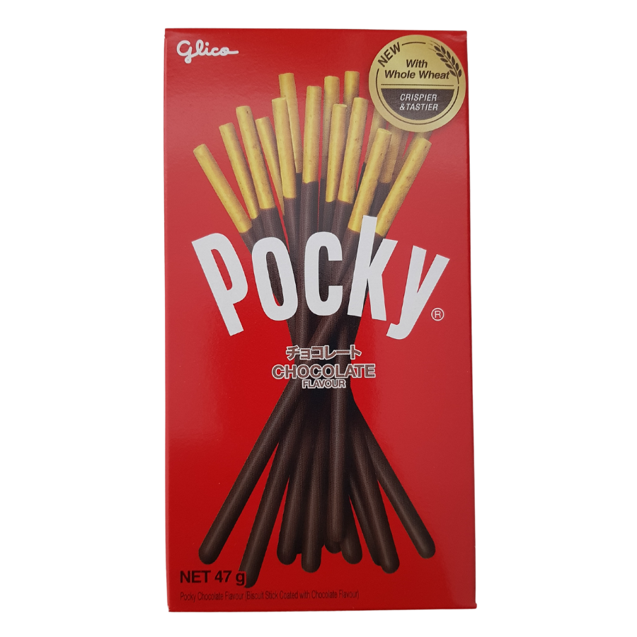 Glico Pocky Chocolate (2 Packs In One Box) 47g (BB: 30.06.25)