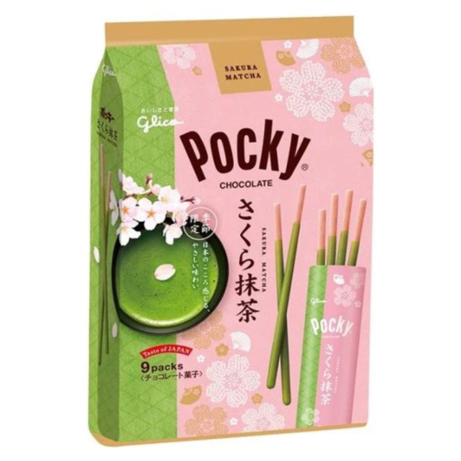 Glico Pocky Sakura Matcha 114g